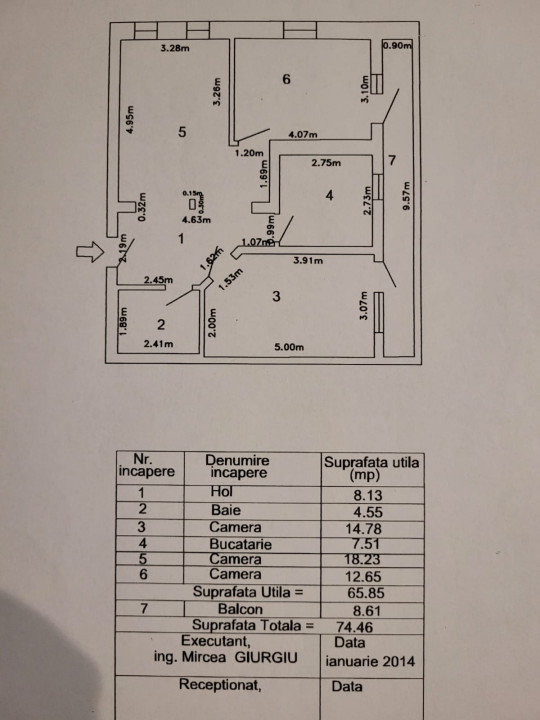 Apartament 3 camere mobilat | bloc nou | 13 Septembrie - Parc Sebastian