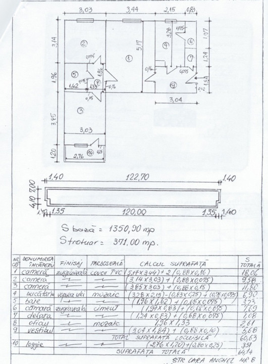 apartment 3 camere | etaj 2 din 4| Favorit