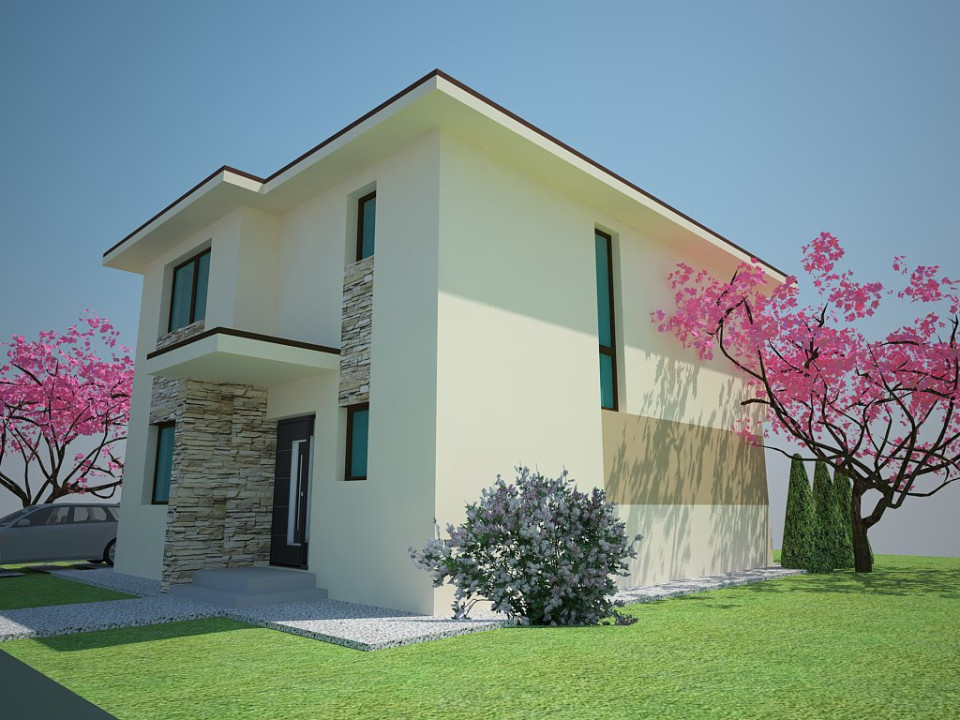 Casa individuala noua 4 camere | Toate utilitatile | Teren 400mp | Zona Domnesti