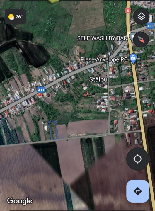 Teren intravilan 1213 m | Stalpu - Giurgiu