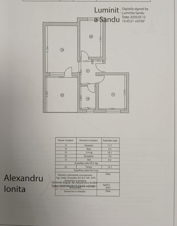Apartament  2 camere cu bucatarie mobilata | terasa 14 mp | Magurele IFIN-HH 