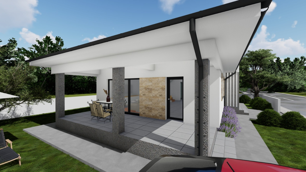 Casa individuala 4 camere | COMISION 0% | Terasa acoperita 23mp | Domnesti