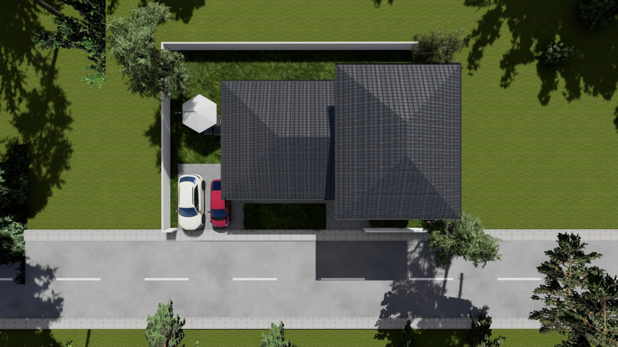 Casa individuala 4 camere | COMISION 0% | Terasa acoperita 23mp | Domnesti