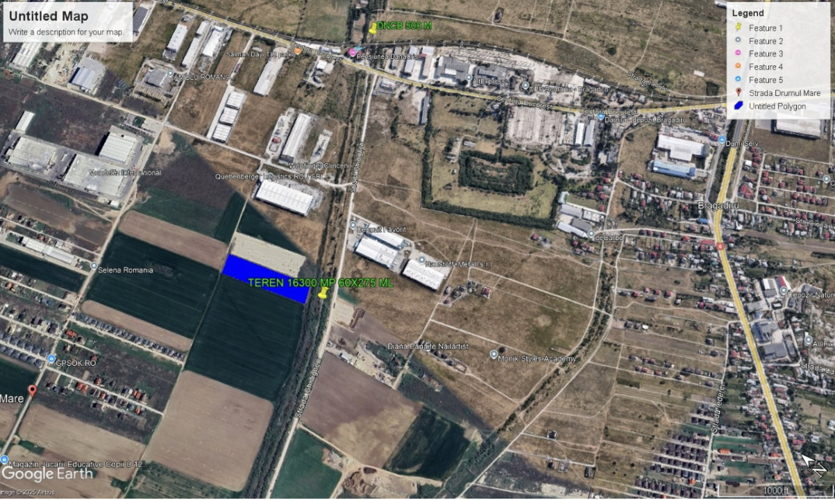 Teren industrial 16300mp | 60X275M | Centura Bucuresti