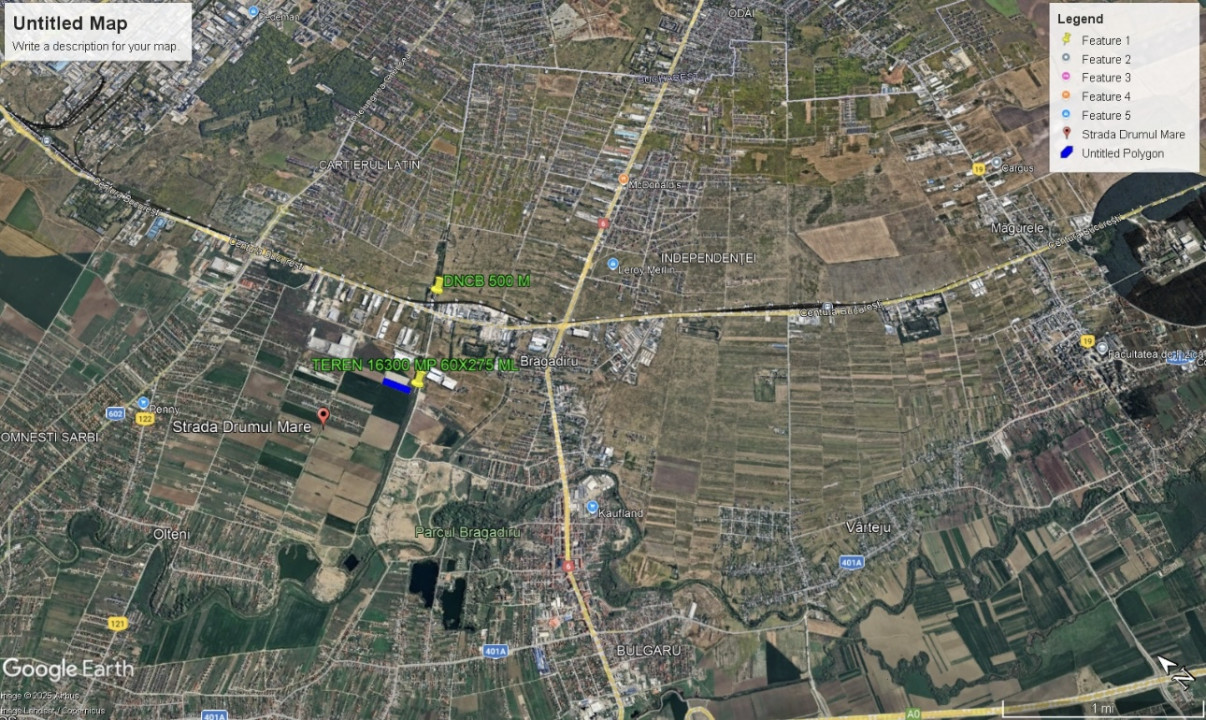 Teren industrial 16300mp | 60X275M | Centura Bucuresti