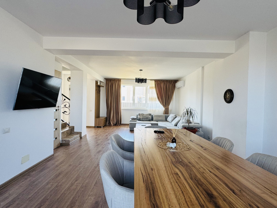 Duplex 4 camere mobilat | Teren 350mp | Domnesti