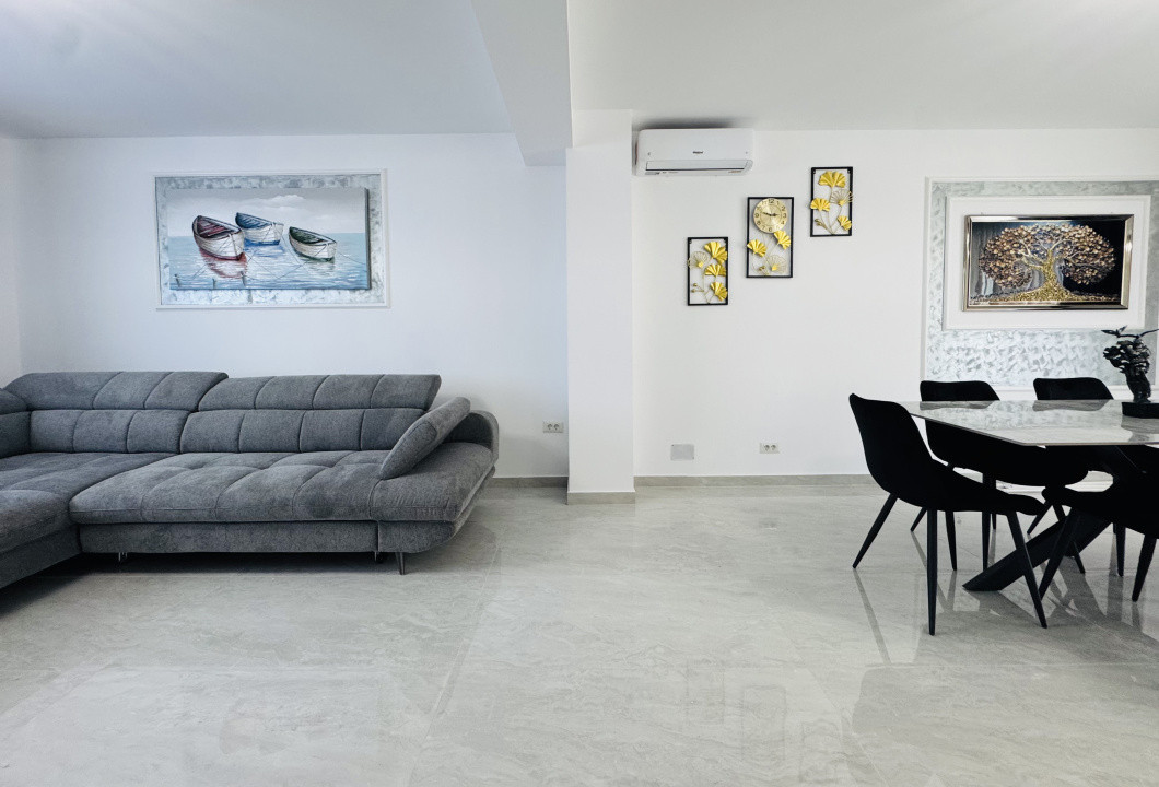 Duplex 4 camere mobilat | Incalzire in pardoseala | Teren 350mp | Domnesti