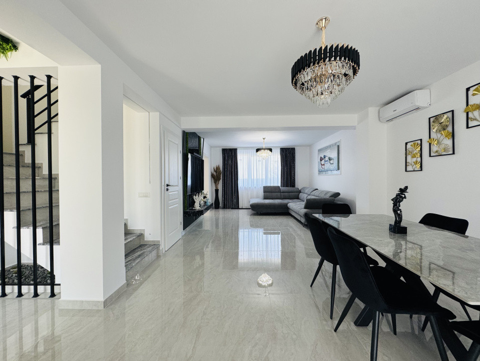 Duplex 4 camere mobilat | Incalzire in pardoseala | Teren 350mp | Domnesti