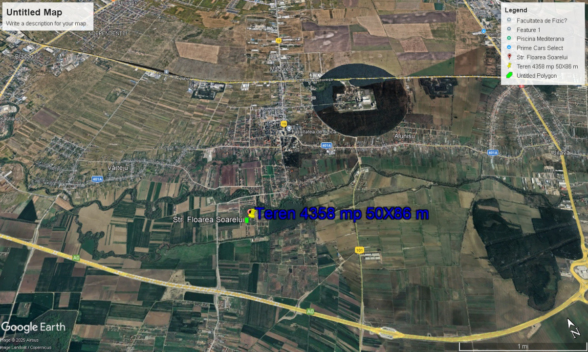 Teren intravilan 4300 mp | Parcelabil | Magurele 