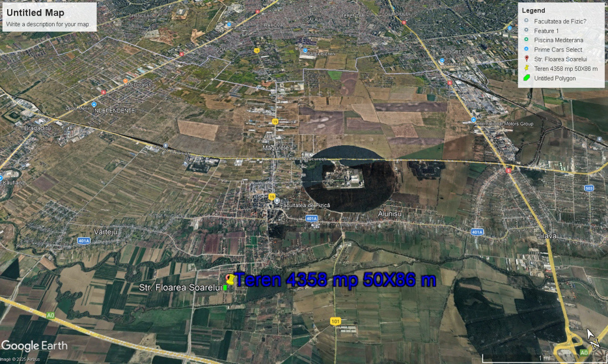 Teren intravilan 4300 mp | Parcelabil | Magurele 