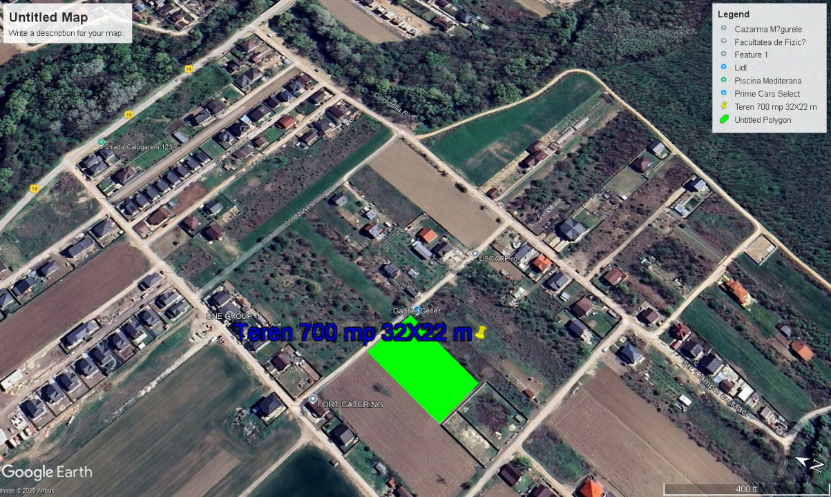 Teren intravilan 700 mp | utilitati publice 100 m| Magurele Str Floarea Soarelui