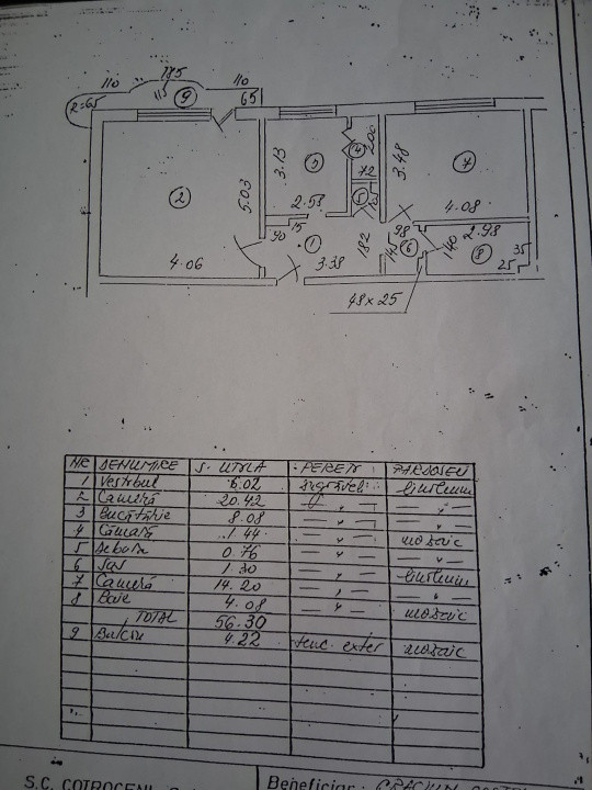 2 camere DECOMANDAT • 56 mp • lângă Prosper Center • Ideal renovare • Etaj 5/8