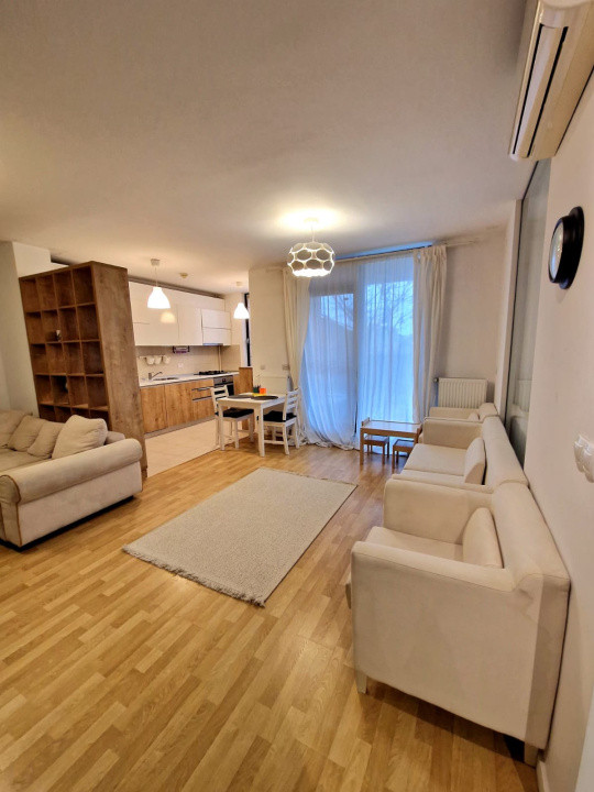 Apartament 2 camere cu grădină privată| loc pqrcare inclus | Adora Pipera 