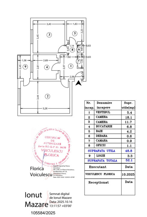 Apartament 2 camere de vanzare 