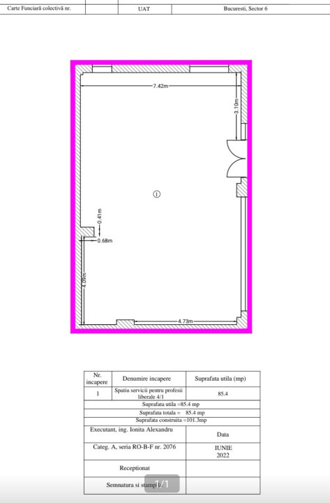 Spatiu comercial 85 m- nou cu parcare | Dr. Taberei - Auchan