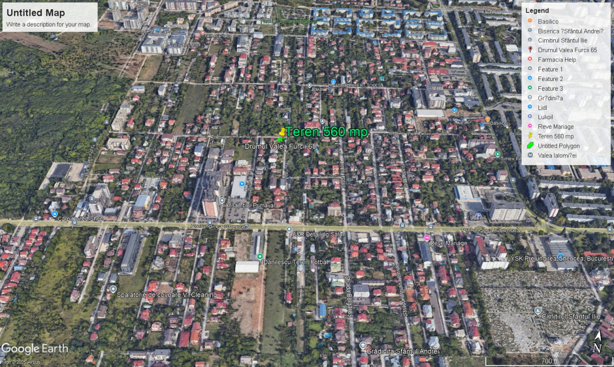 Teren imprejmuit 800 m | Toate Utilitatile | Drumul Taberei - Valea Furcii