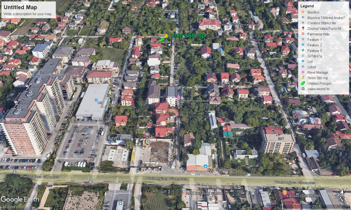 Teren imprejmuit 800 m | Toate Utilitatile | Drumul Taberei - Valea Furcii