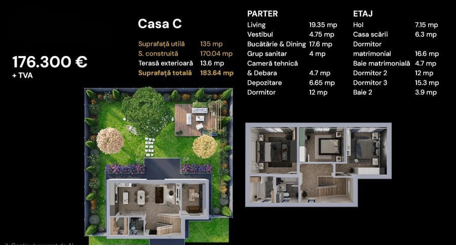 Casa individuala 5 camere | teren 500 mp | Magurele  | Comision 0%